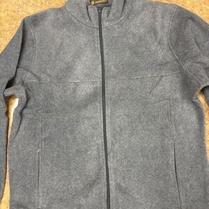 Hamilton Men's Charcoal Zip-Up Sweater